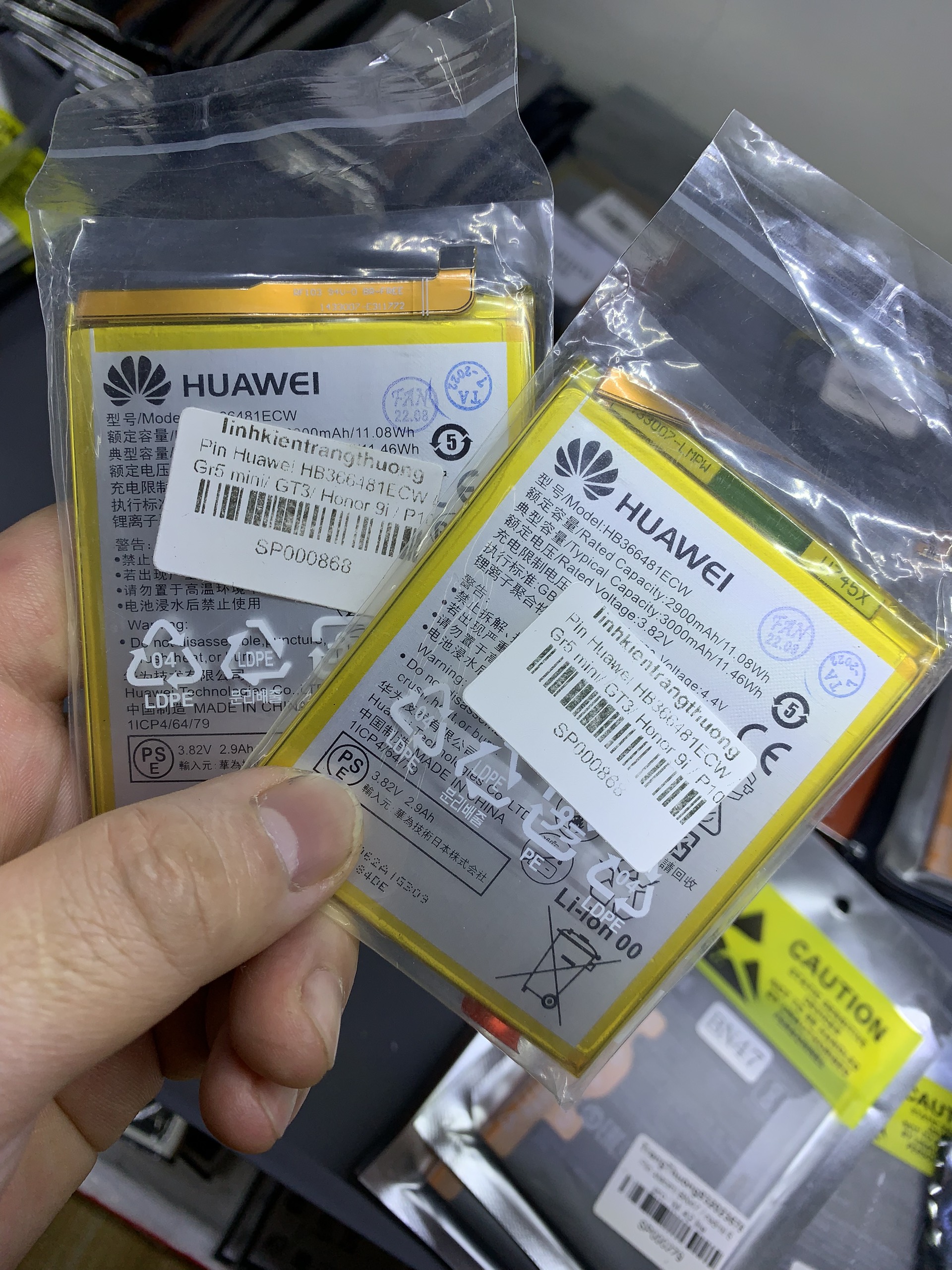 Pin huawei p9,p9 lite,p10lite,p20lite, p8lite 2017, honor 8, 8 lite, p smart, honor 5c, 7 lite, y7 2018 lite,hb366481ecw