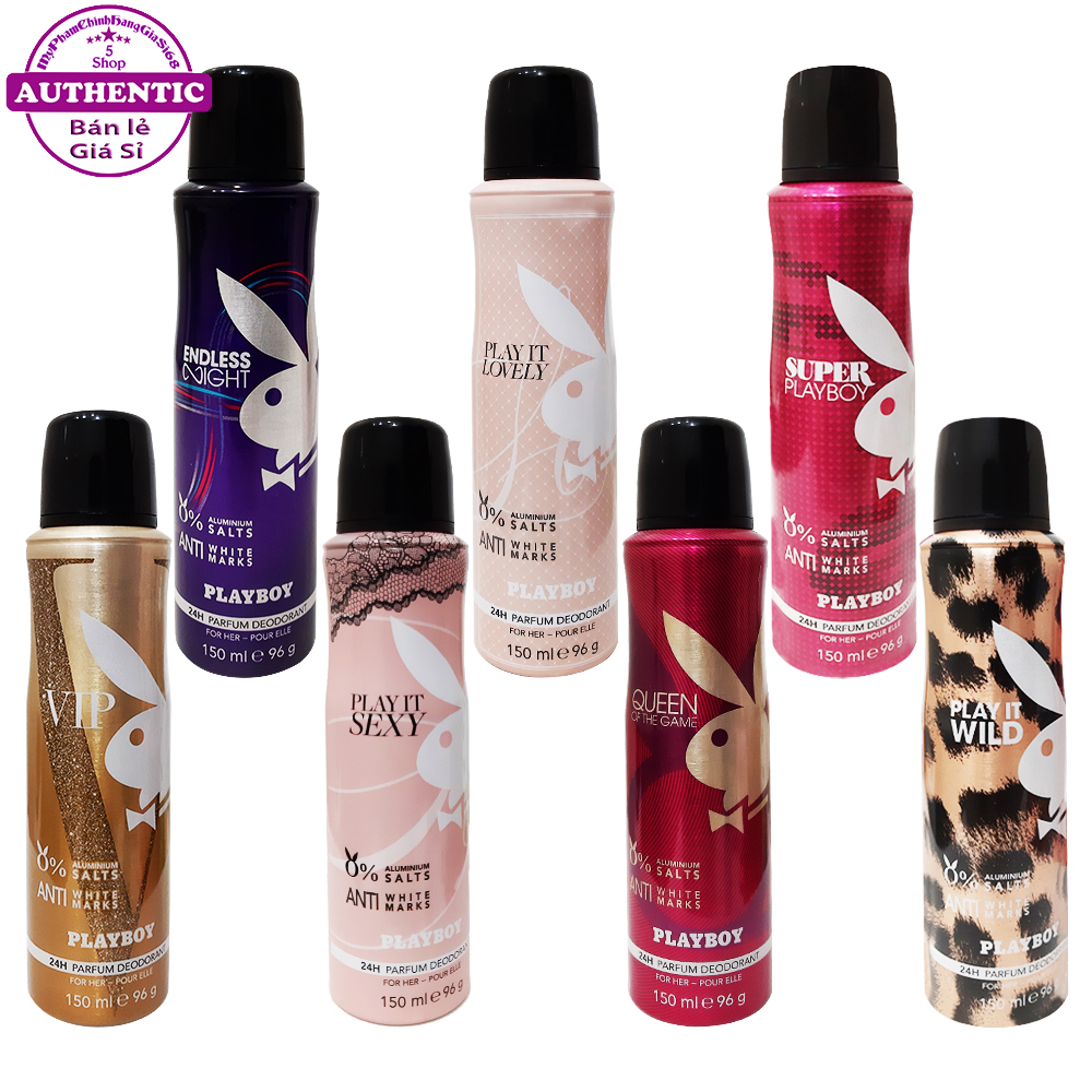 Xịt Thơm Nữ PLAYBOY Hương Nước Hoa 24h 150ml FRANCE