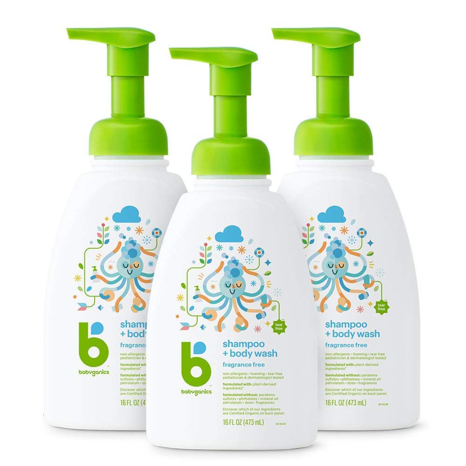 Sữa tắm gội hữu cơ toàn thân 2in1 cho bé Babyganics Shampoo & Body Wash