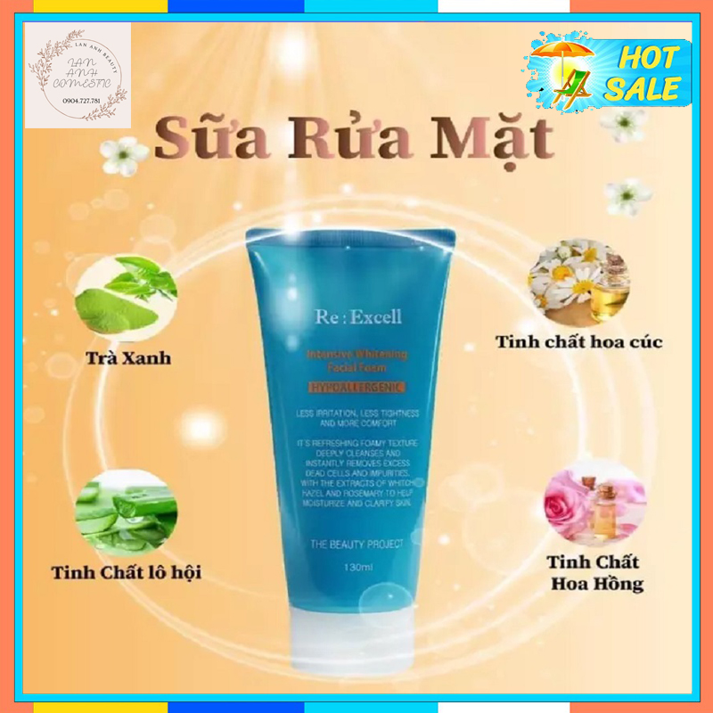 Sữa rửa mặt ❤️ Sữa rửa mặt Intensive Whitening Facial Foam R&B dùng cho cả nam & nữ