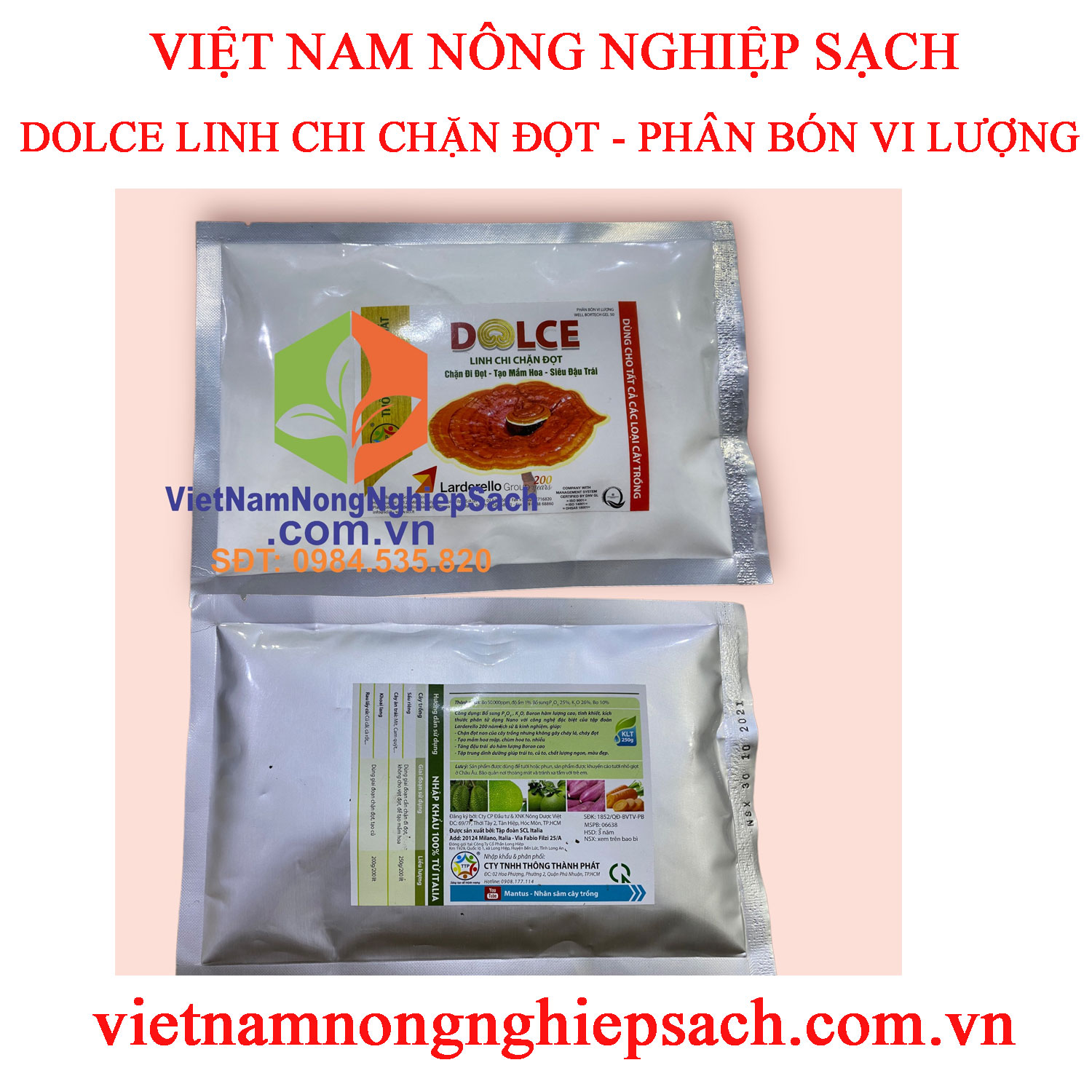 Dinamico – tạo mầm hoa, phá miên trạng, cho nhiều hoa, nhiều trái, kích rễ, đẻ nhánh, bung chồi gói 250gr
