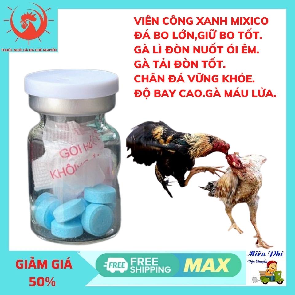 Viên công Xanh cho gà đá tăng bo lớn tải cựa siêu lì đòn.gà máu lửa cự mạnh lướt ói cực êm.gà giữ bo tốt đứng khuay hồ.