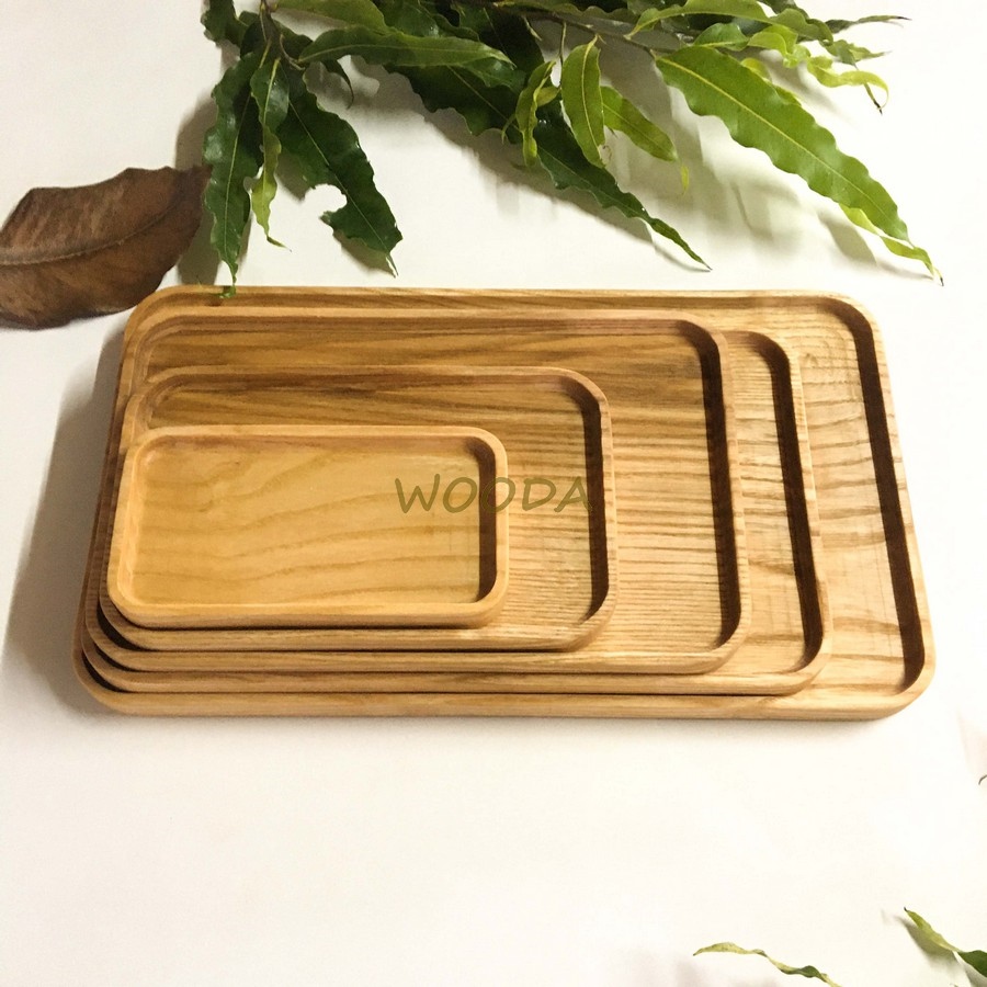 [ HOT SALE ] Bộ Khay Gỗ Tần Bì Hình Chữ Nhật Nhiều Kích Thước