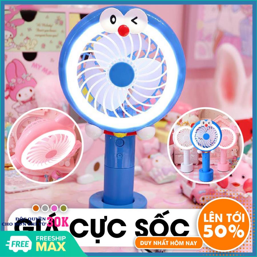 Quạt mini - Quạt mini cầm tay - Quạt sạc mini cầm tay giá tốt HR-8976 (Màu ngẫu nhiên)