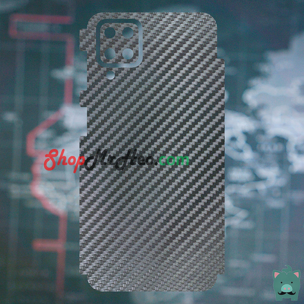 [HCM]Skin Dán Mặt Sau Lưng Vân Nhôm Samsung Galaxy A12