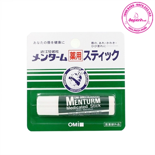 Son dưỡng ẩm môi Omi Brotherhood Menturm Medicated Lip Balm Stick 4g