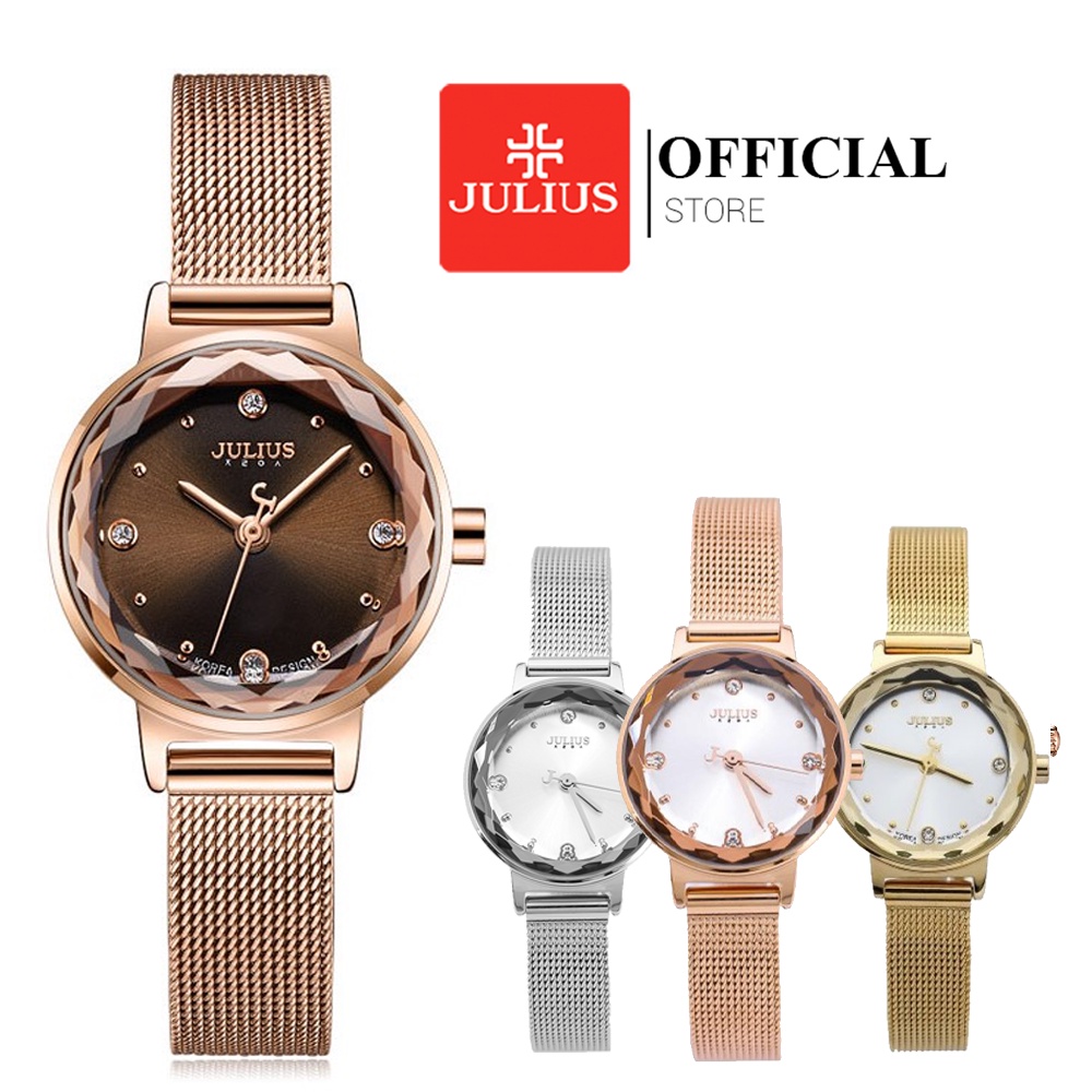 Julius official | đồng hồ nữ julius ja917 dây thép