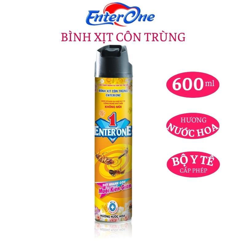 Bình xịt côn trùng Nyna EnterOne 600ml. Xịt diệt gián, xịt kiến, xịt muỗi hiệu quả an toàn. Xịt côn trùng hương nước hoa, không có mùi hóa chất. Bình xịt diệt gián, đuổi gián, đuổi muỗi, đuổi kiến.