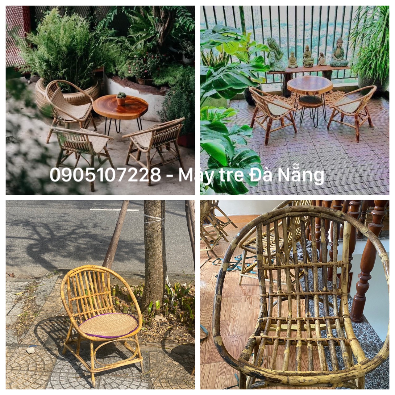 Ghế mây sò giá rẻ dành cho quán cafe/ decor trang trí ban công/ cửa hàng - xinh xắn/ mộc mạc/ phong cách vitage boho