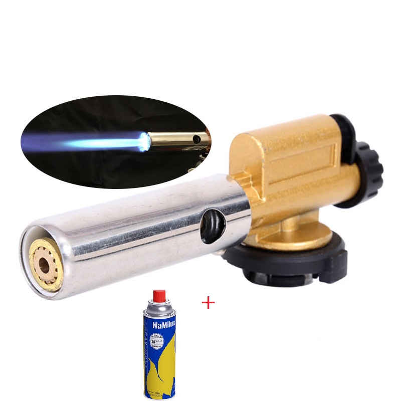 Đèn khò gas cầm tay ống đồng đánh lửa tự động cực nhạy ,điều chỉnh nhiệt độ cao sử dụng an toàn với bình gas mini khò than, đốt rác nấu ăn