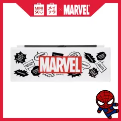 Hộp bút Miniso nhựa in chữ Marvel loại lớn (Giao màu ngẫu nhiên) - Hàng chính hãng