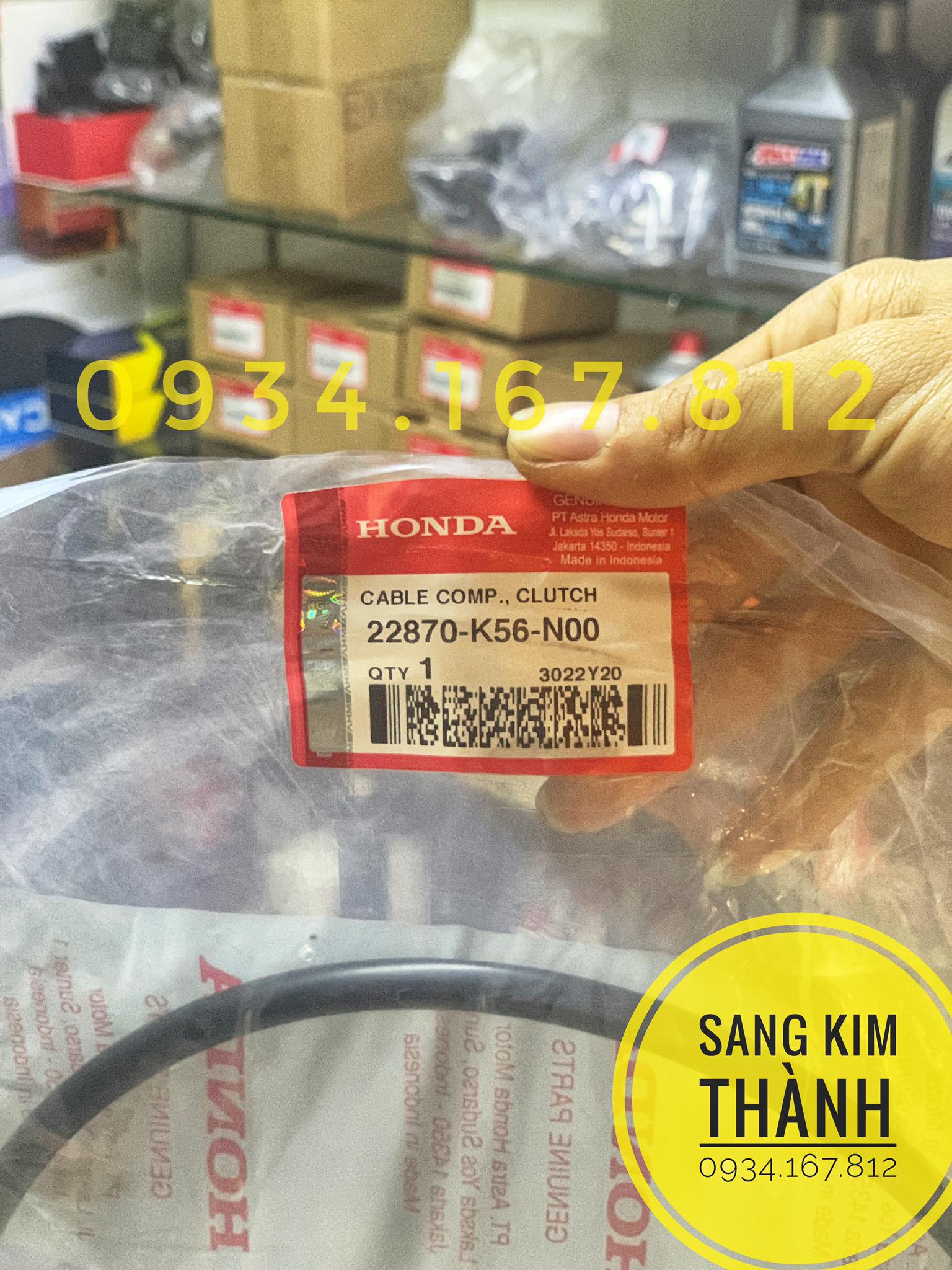 Dây côn xe honda sonic 150 fi chính hãng honda indonesia