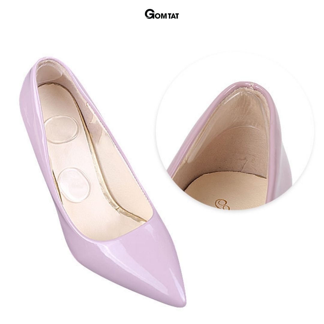 Miếng dán lót giày GOMTAT chất liệu silicon giảm đau, chống tuột gót chân