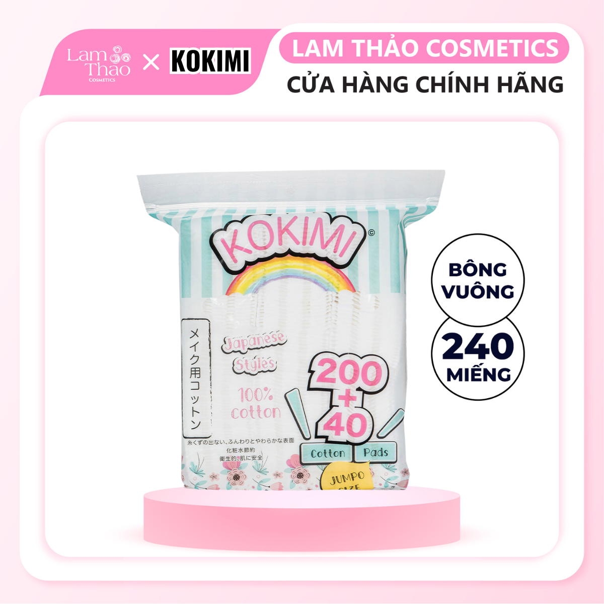 Bông Tẩy Trang Mihoo Kokimi Cotton Pads