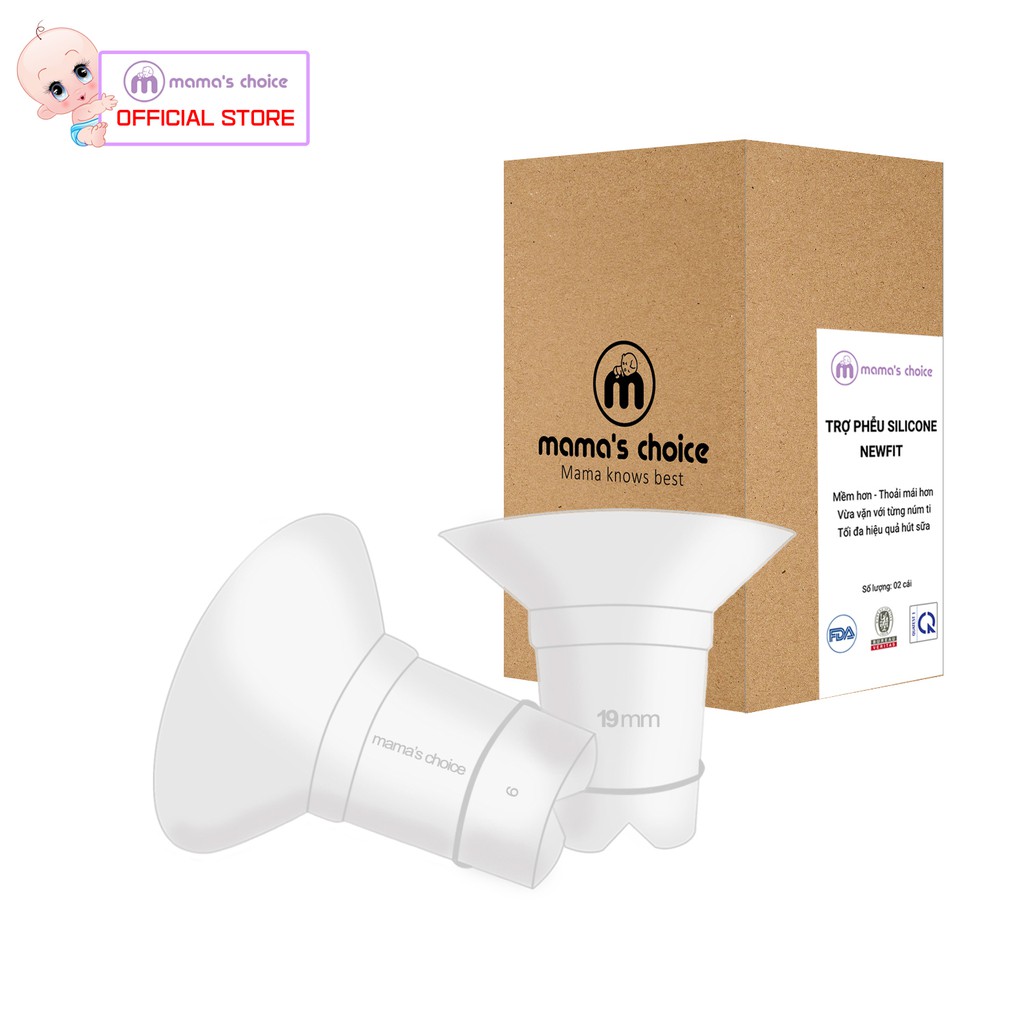 1 Trợ Phễu Silicone Mama S Choice Newfit Size 17-19-21Mm Giảm Size Phễu