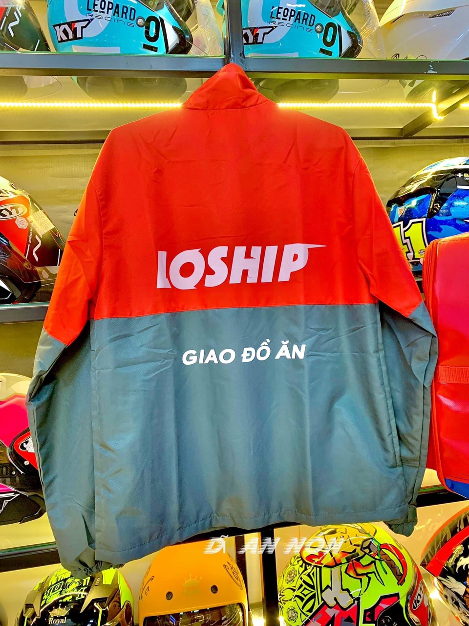 Áo khoác dù nam LOSHIP áo cháy phố khóa kéo cao cấp dù 2 lớp chuẩn đẹp vải mịn