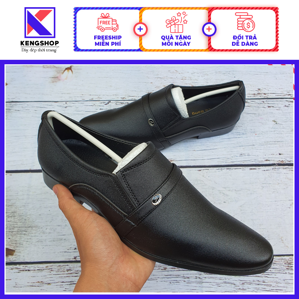 [HCM]Giày tây da cát nhám da mềm, đế cao su khâu đế mẫu hot 2021