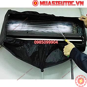 Bạt Trùm Kín Máy Lạnh Size Lớn Nhỏ - Áo rửa máy lạnh bạt trùm kín túi bảo dưỡng điều hoàn mẫu ôm trọn thân máy - túi xịt rửa vệ sinh treo tường, âm trần