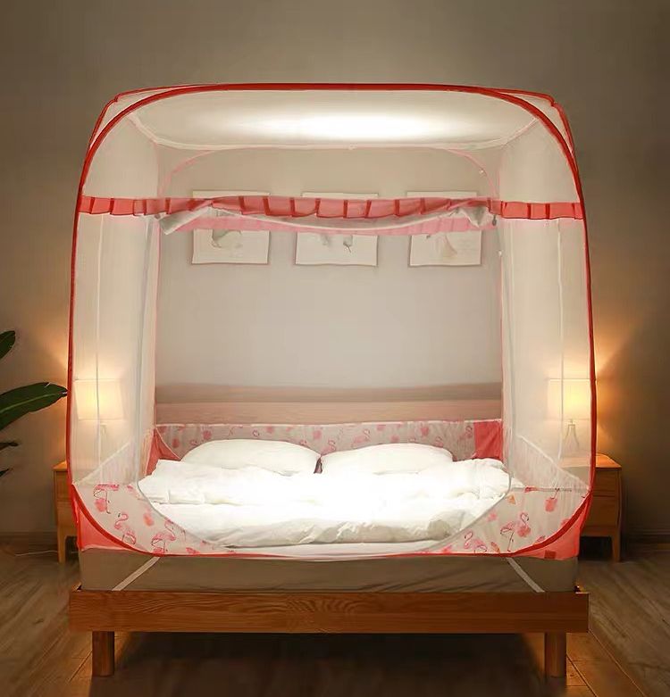 Mùng ngủ xếp gọn đỉnh vuông chân viền-màn chụp gấp gọn thông minh-màn chụp tự bung-màn chụp gấp gọn chống muỗi-mùng xếp gọn thông minh chống muỗi
