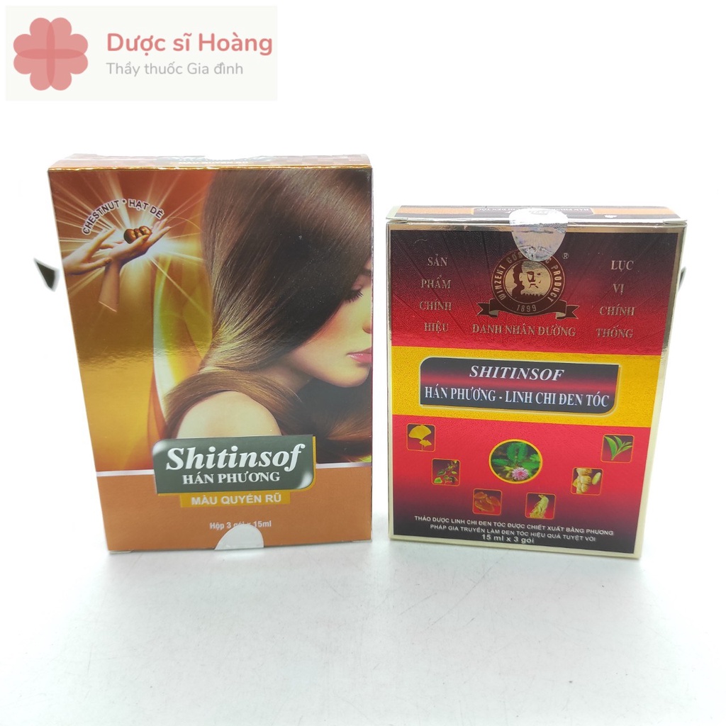 Dầu gội shitinsof - hán phương - linh chi đen tóc & nâu hạt dẻ quyến rũ