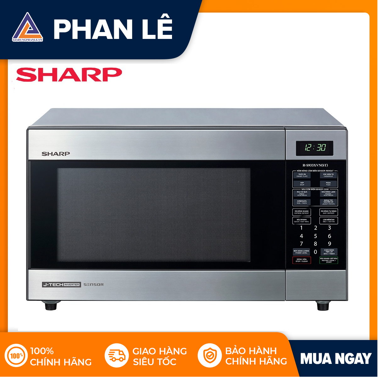 Lò vi sóng sharp r-s933xvn - 32 lít