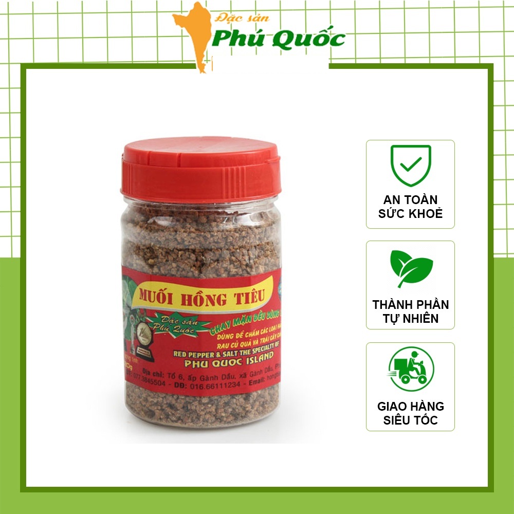 Muối hồng tiêu đặc sản phú quốc 120gr