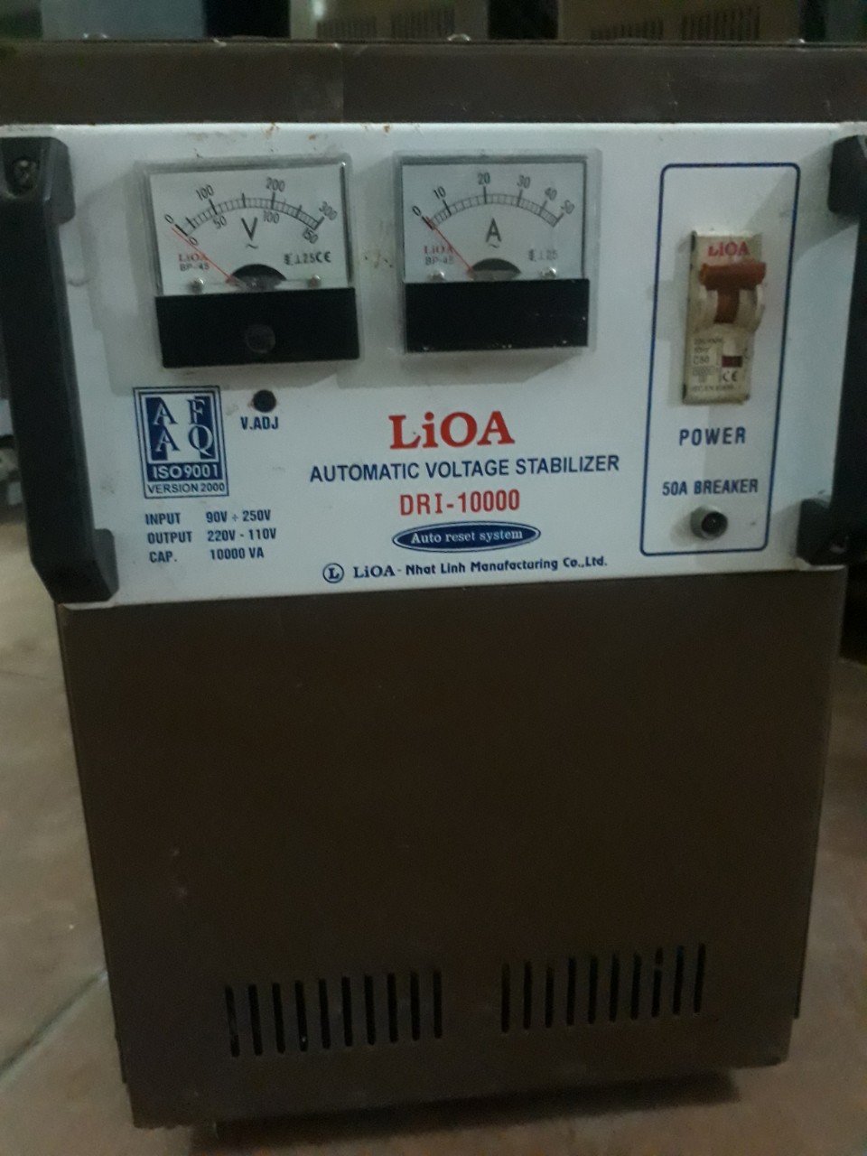 Lioa 10kw dải 90-250v hàng tồn jho