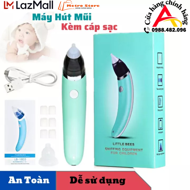 Máy hút mũi cho bé, hút mũi cho bé sơ sinh, hút mũi cho bé -Máy Hút Mũi Little Bee được làm từ chất liệu an toàn cho trẻ em hiệu quả tức thì, giúp bé dễ chịu, máy Nhẹ, Hút Êm, 5 chế độ hút linh hoạt không đau rát An Toàn Với Bé