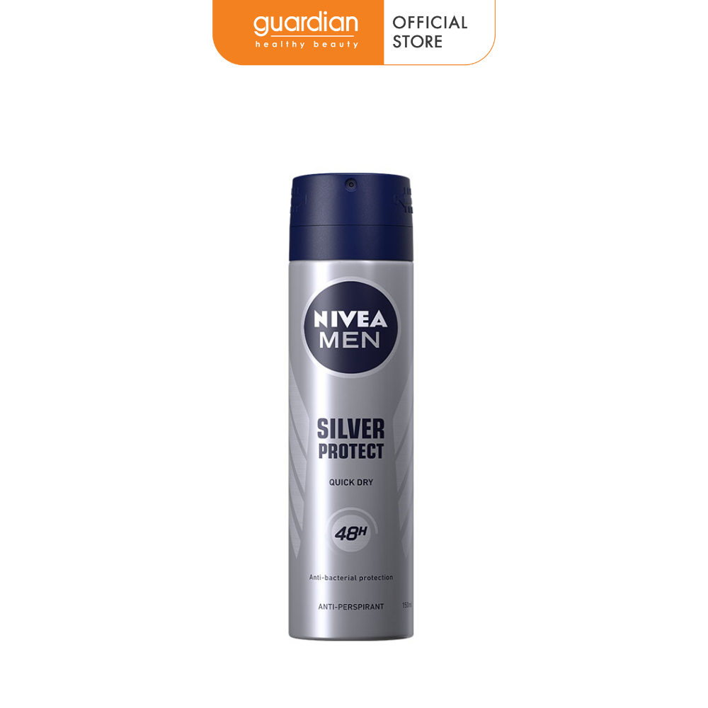 Xịt Khử Mùi Silver Protect Phân Tử Bạc NIVEA MEN 150Ml