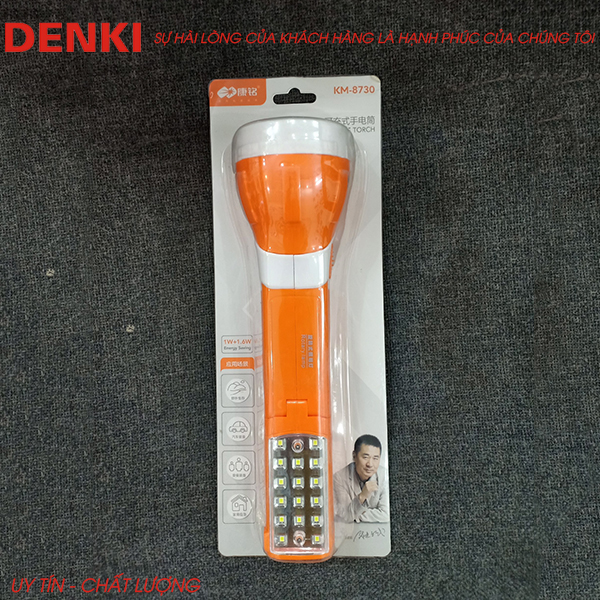 Đèn pin sạc kiêm đèn bàn đa năng km-8730 cao cấp