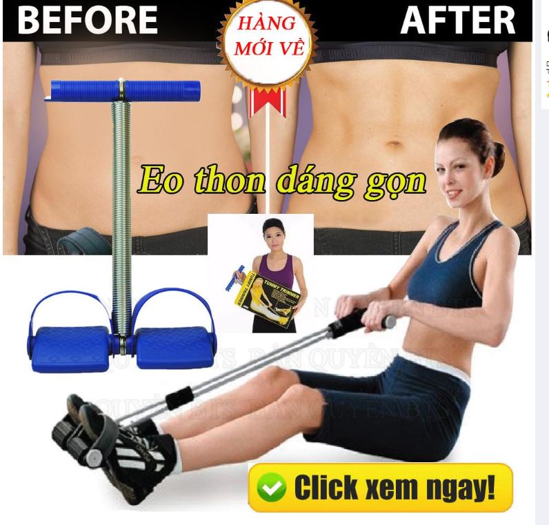 Lò xo tập bụng tạp nhà tummy trimmer, Dây lò xo tập cơ bụng chính, Dây tập ghim đa năng tại nhà chất lượng nhập khẩu thiết kế thông minh bảo hành uy tín toàn quốc bới Luxury Vip SG