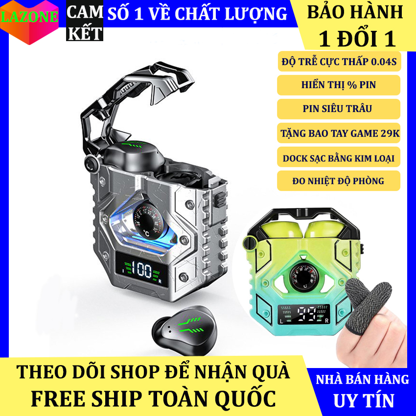 Tai nghe bluetooth 5.3 không dây gaming H9 tai phone thể thao pin trâu nghe nhạc 10h có mic không độ trễ chống ồn chủ động ENC