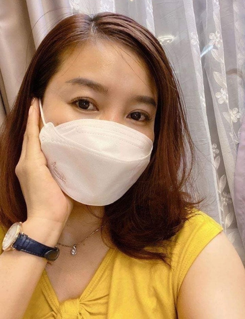 khẩu trang 3D land mask trắng phòng tránh dịch 1 cách hiệu quả 121 (1 bịch 5 cái)