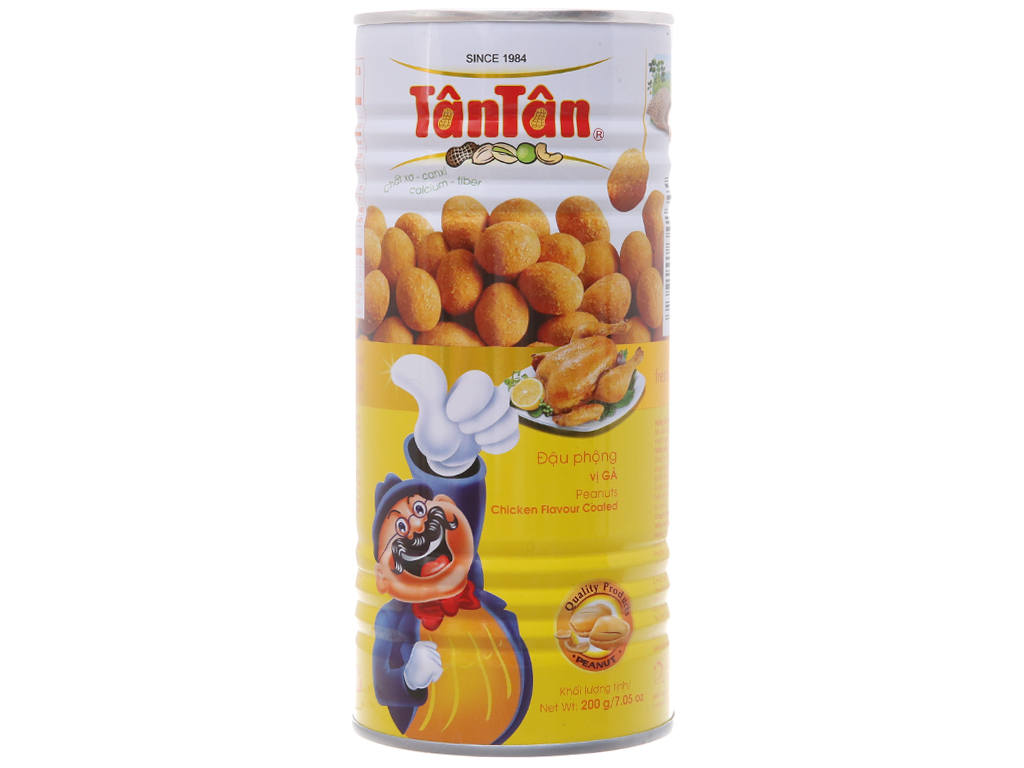 Đậu phộng vị gà tân tân lon 200g
