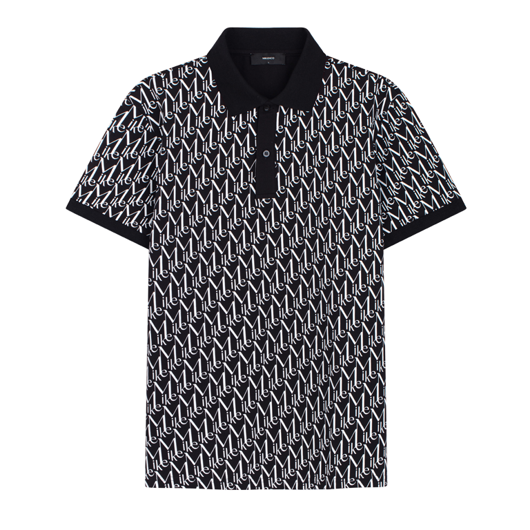 Áo phông nam mikenco monogram polo