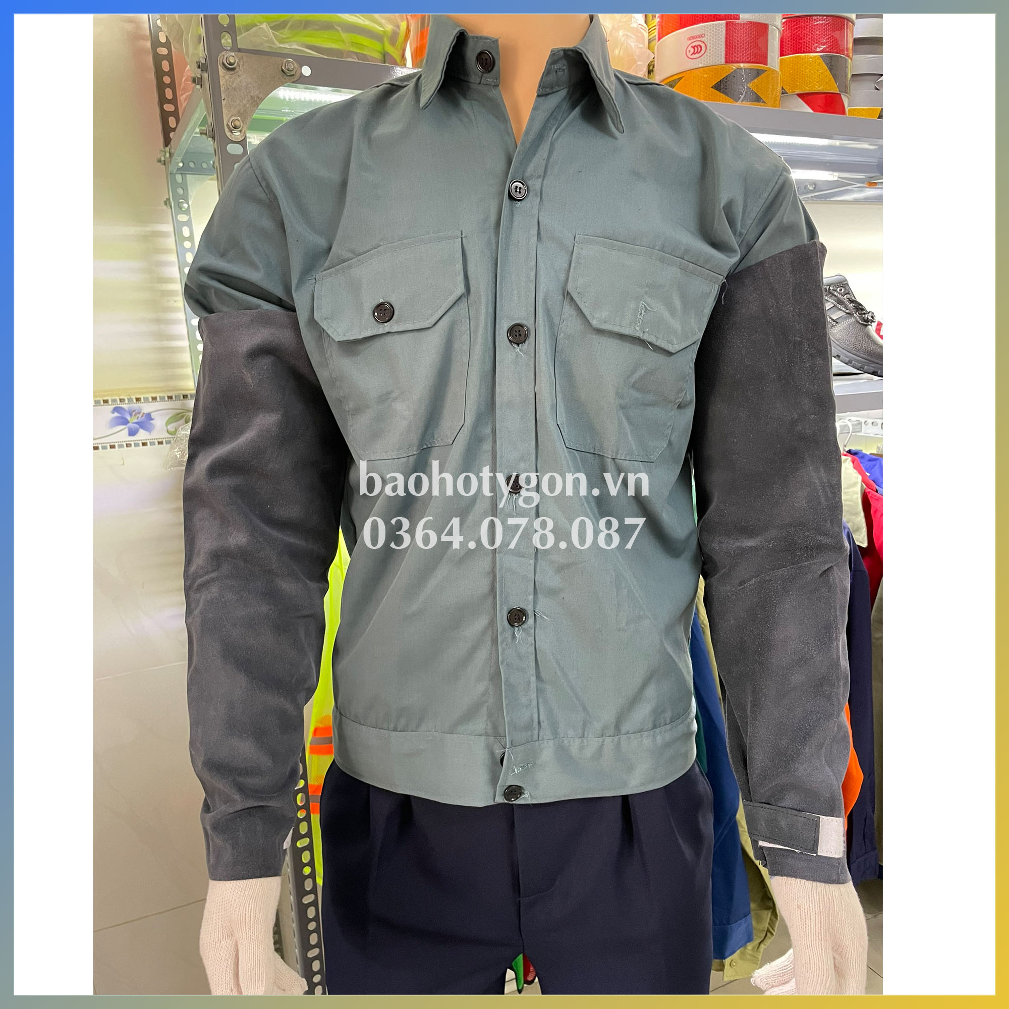Ống tay thợ hàn - 100% da bò