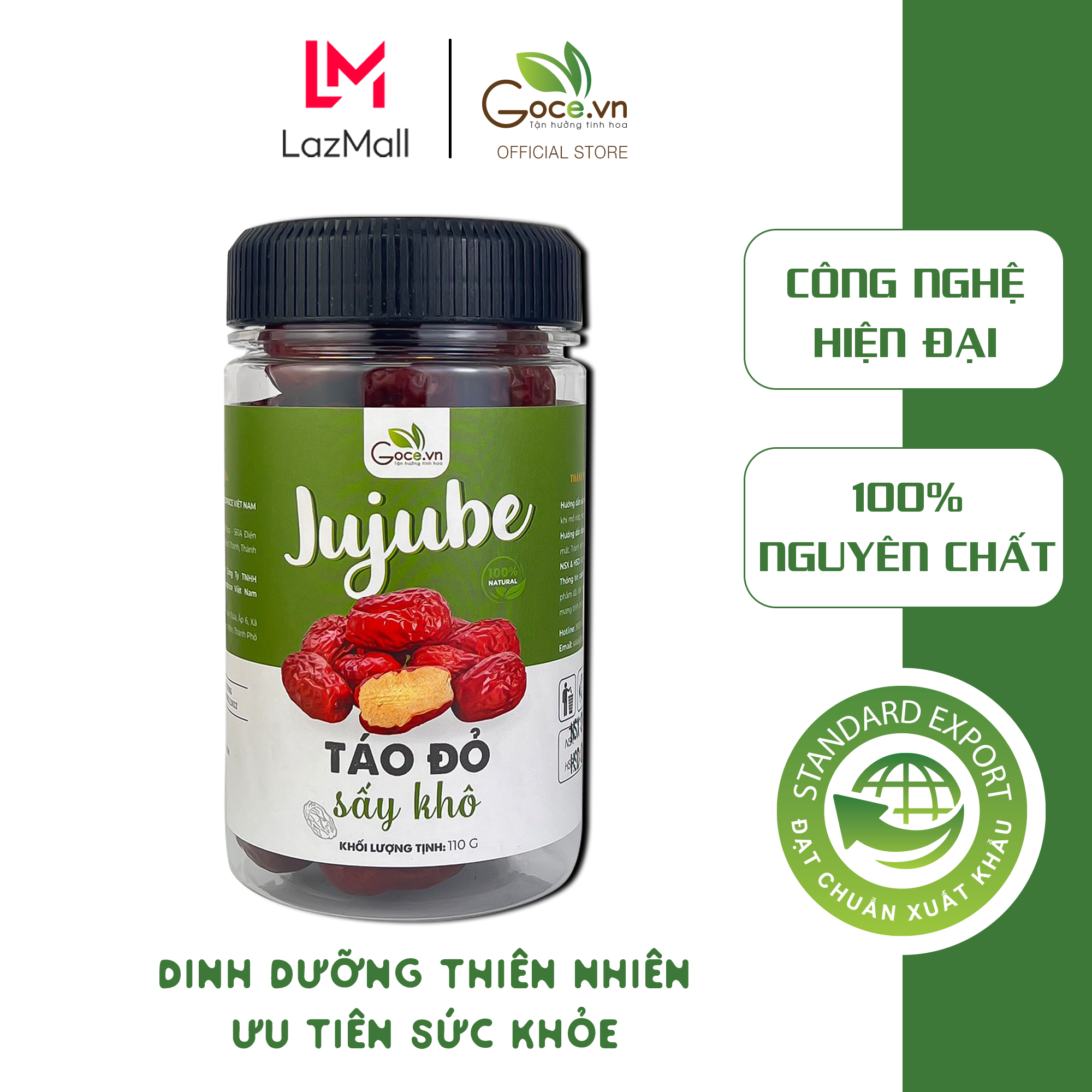 Táo đỏ sấy khô goce - 110g