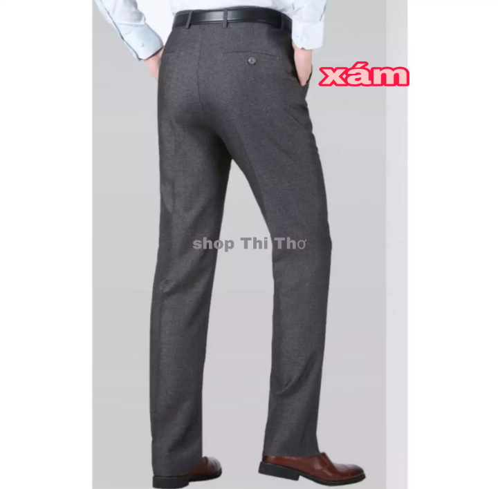 Quần tây nam công sở ống đứng vải và fom đẹp