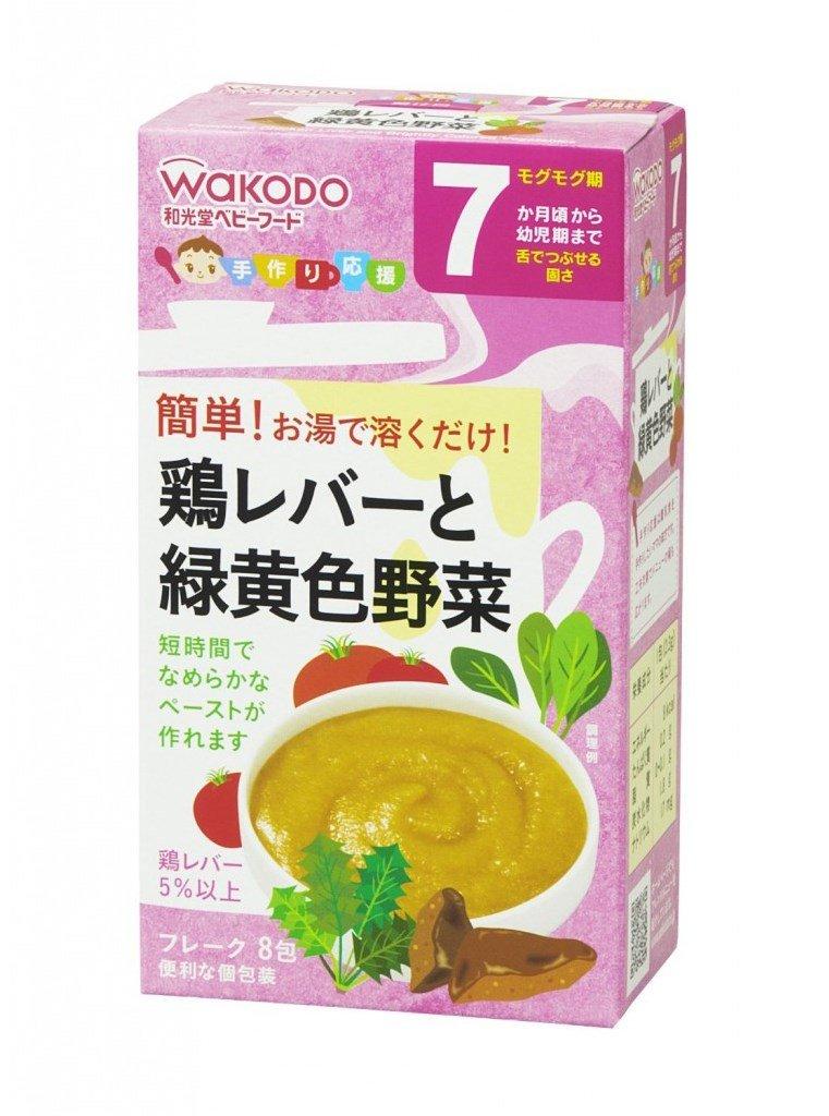Bột ăn dặm wakodo vị gan gà rau củ cho bé 7m+