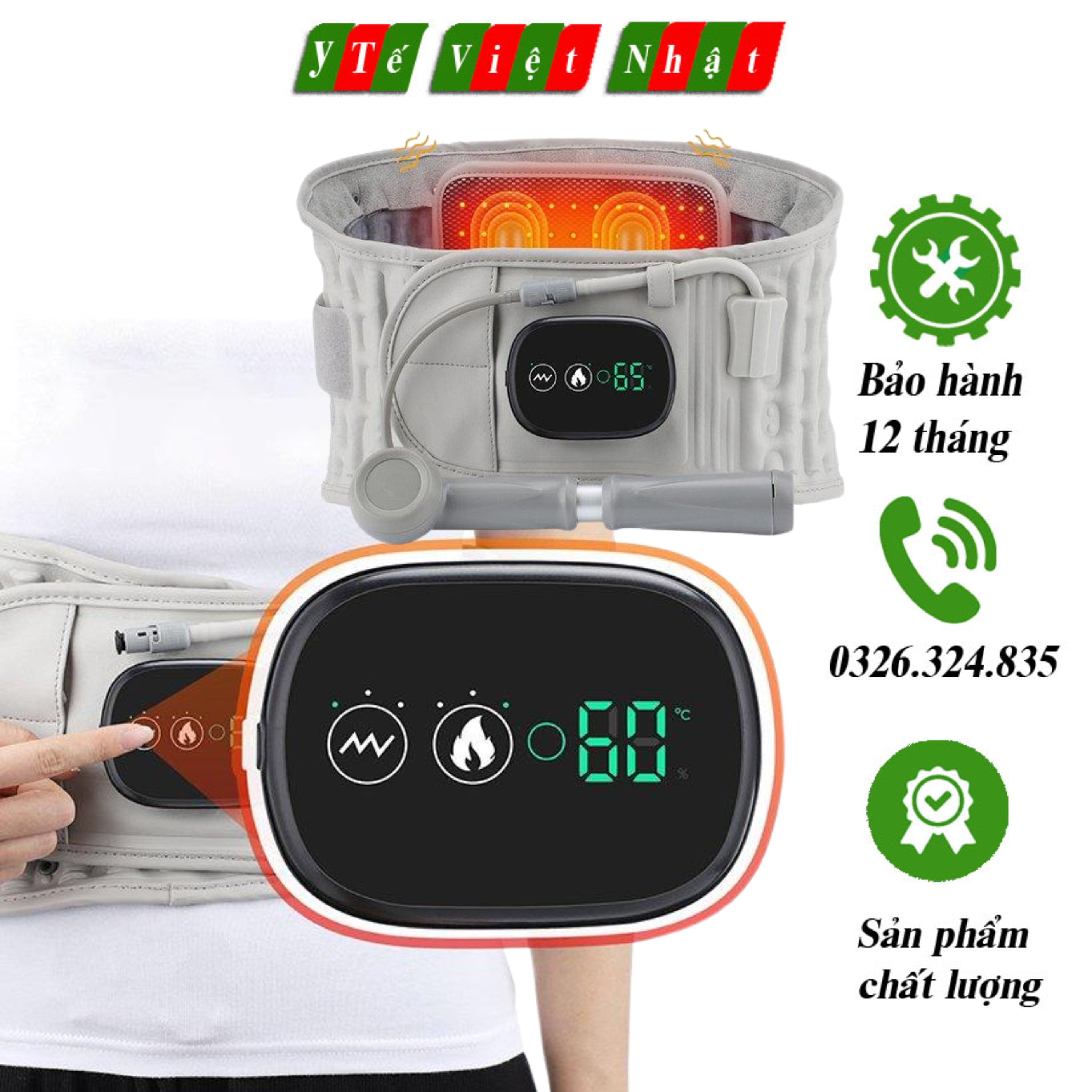 Đai lưng cột sống, đai hơi nóng kéo dãn cột sống cao cấp làm giảm đau và áp lực lên thắt lưng z5