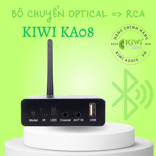 BỘ CHUYỂN ĐỔI ÂM THANH KA08 Optical, Bluetooth, chỉnh Bass - Treble