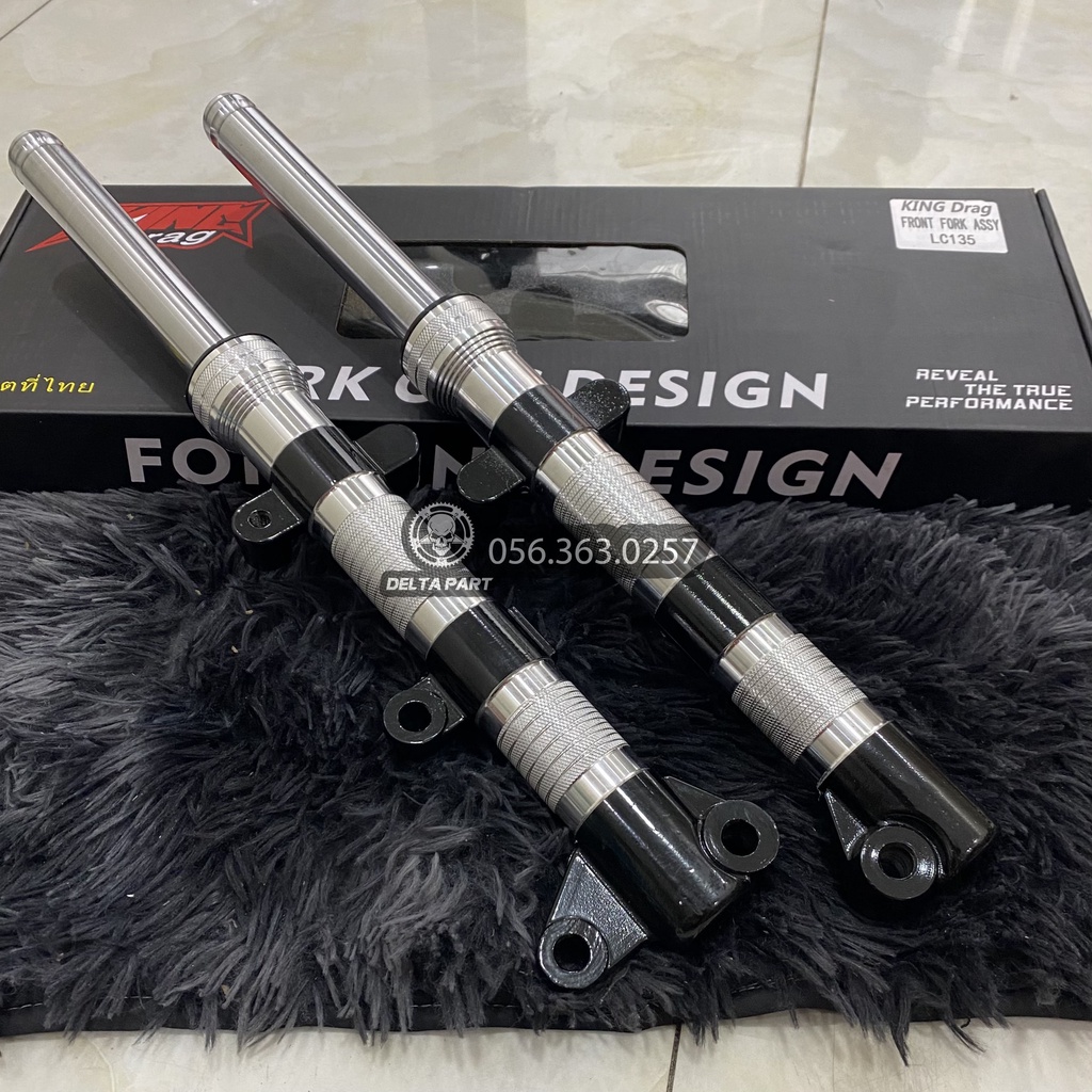 Phuộc trước phay cnc gắn xe exciter 135 ex135