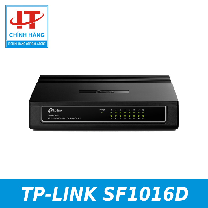 Switch chia tín hiệu để bàn 16 cổng 10/100mbps tp-link tl-sf1016d 16 ports