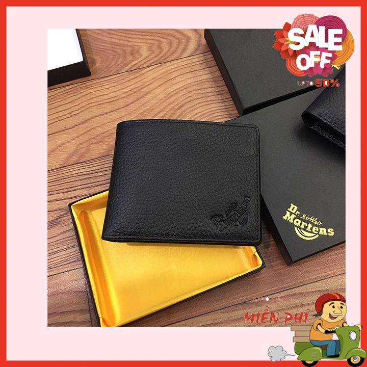 [HCM][ LƯƠNG ĐÃ VỀ ] VÍ DA BÒ NAM CAO CẤP DOCTOR MARTENS THÁI LAN [ FREE SHIP ] BẢO HÀNH 12 THÁNG