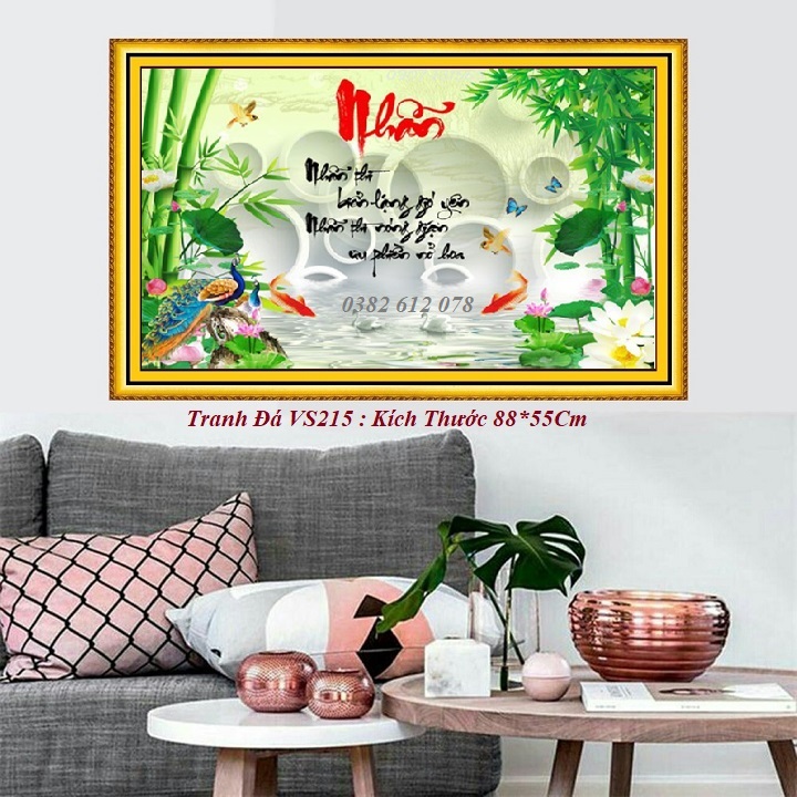 Tranh đính đá chữ nhẫn