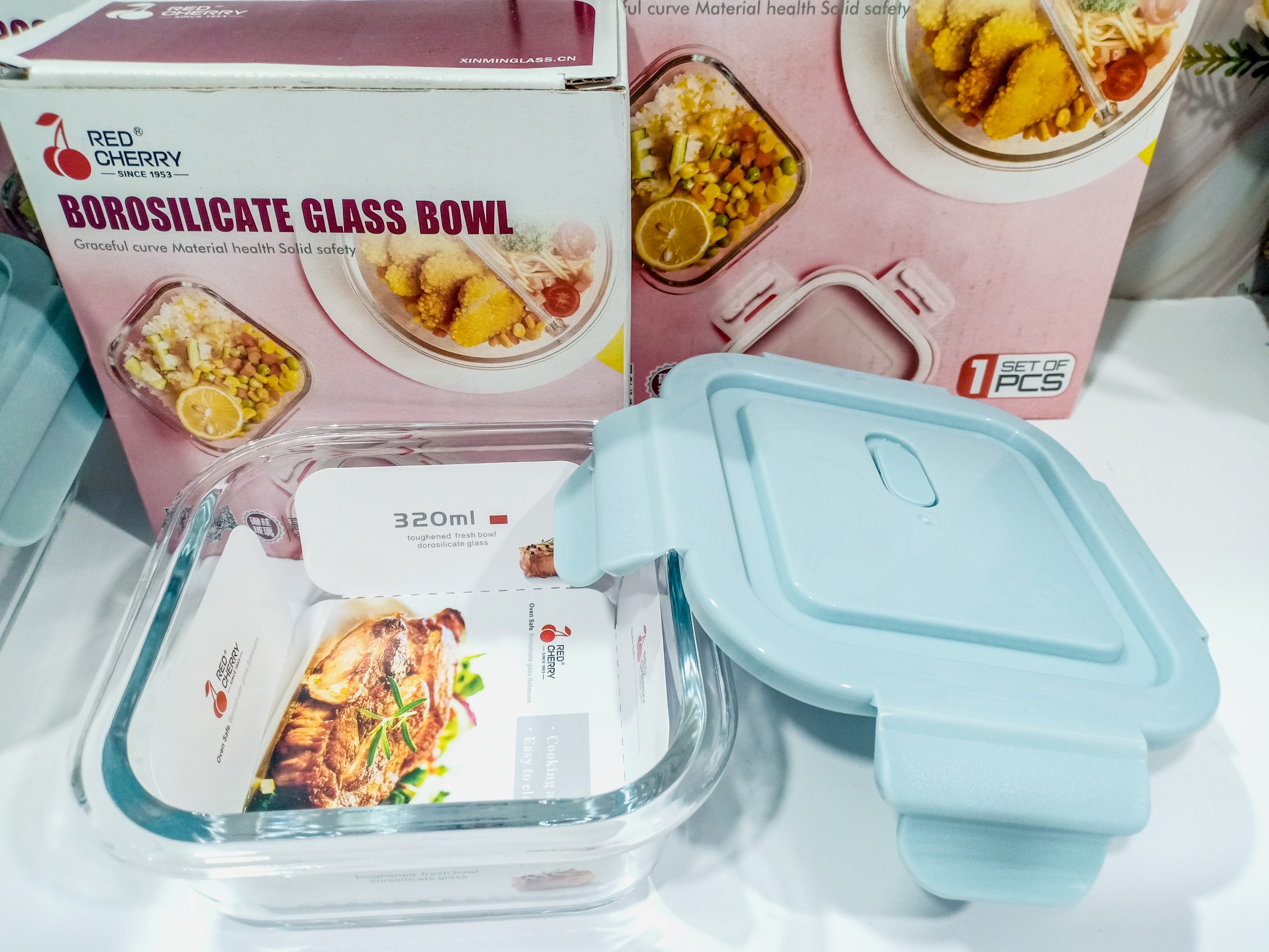 Thố thủy tinh vuông đựng thực phẩm 320ML, 520ML, 800ML[ NẮP HÚT CHÂN KHÔNG ]