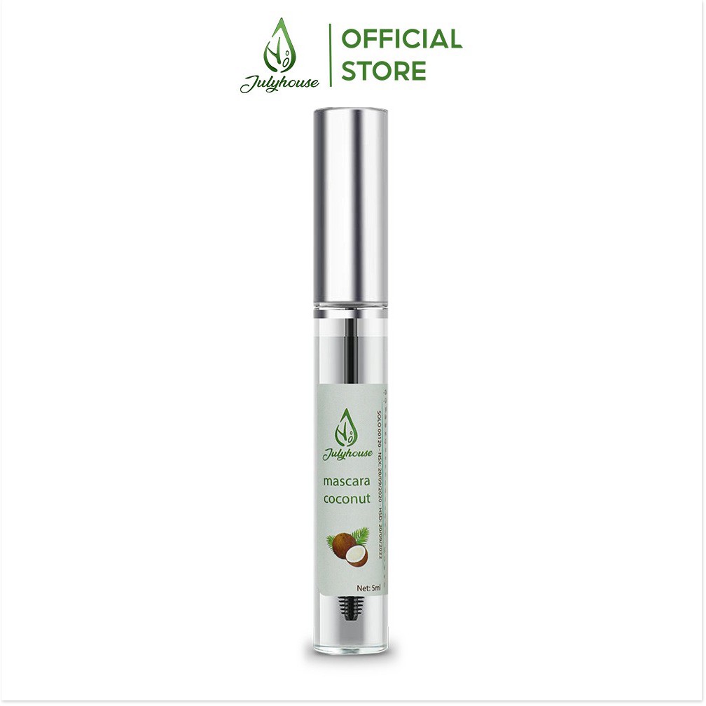 Mascara dầu dừa nguyên chất 5ml JULYHOUSE dưỡng mi dưỡng lông mày dài khỏe