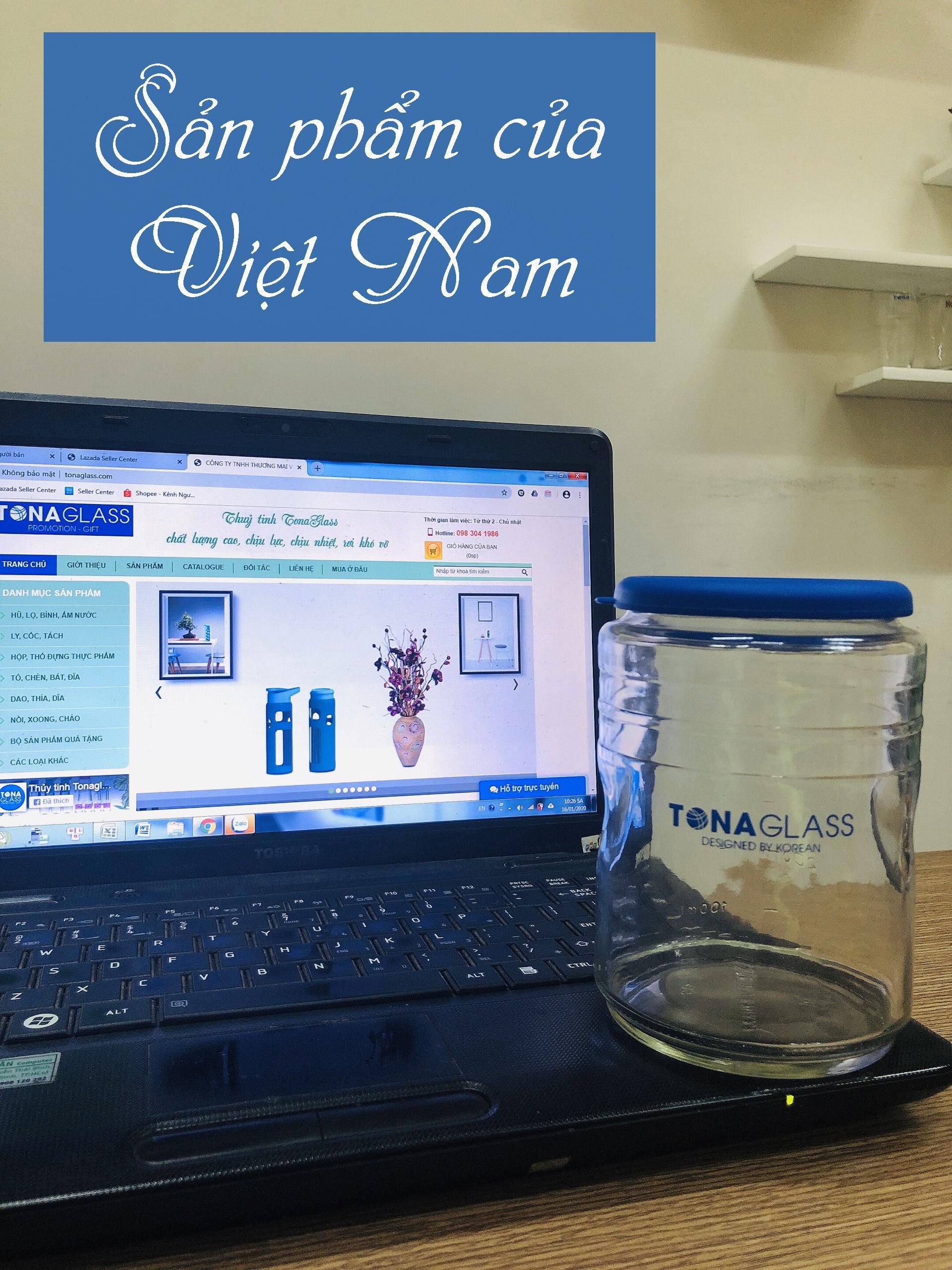 Hũ thủy tinh Tonaglass 750ml, nắp nhựa