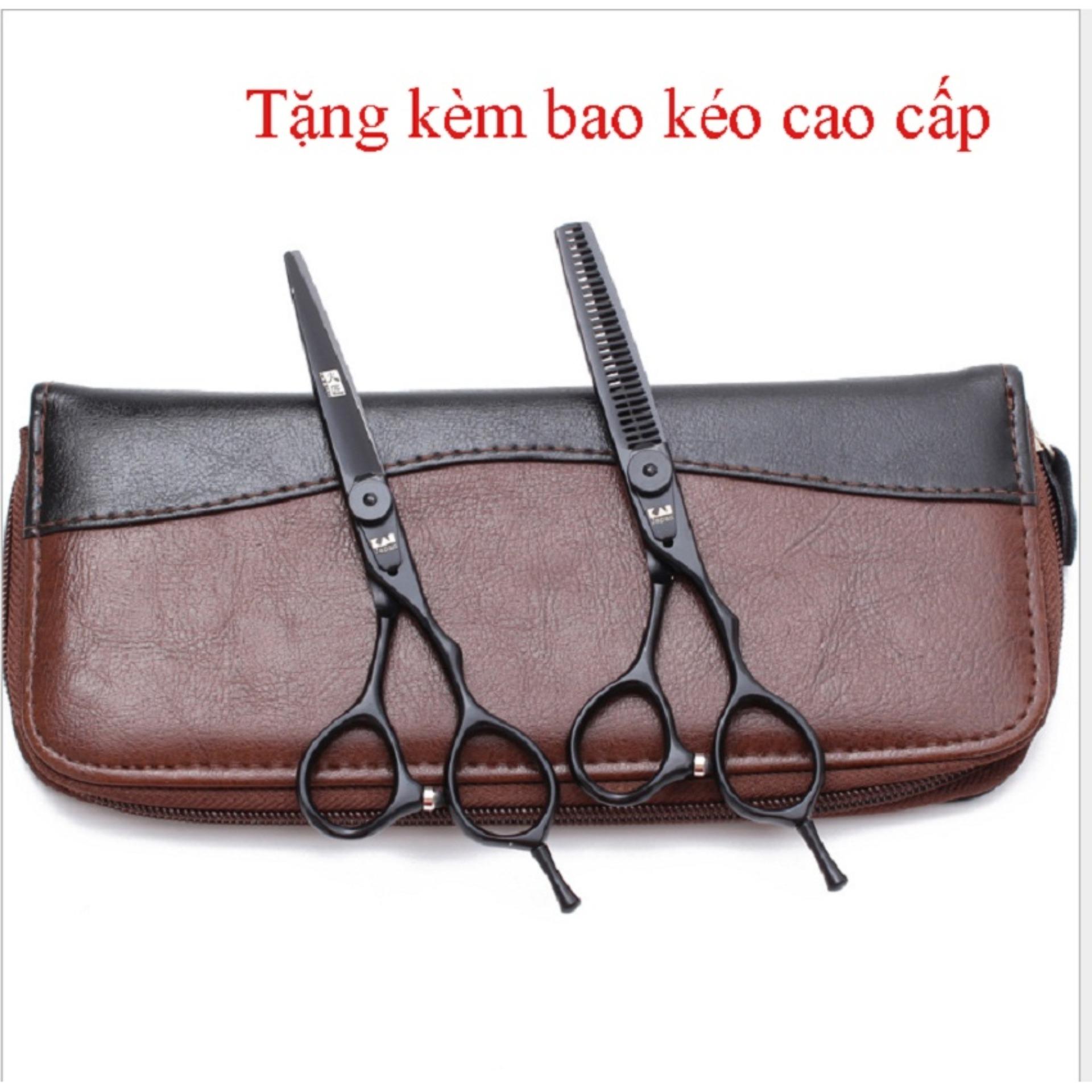 Bộ kéo cắt tỉa tóc 6inch nhật nhập khẩu sắc bén và bền bỉ kai kasho vqa10