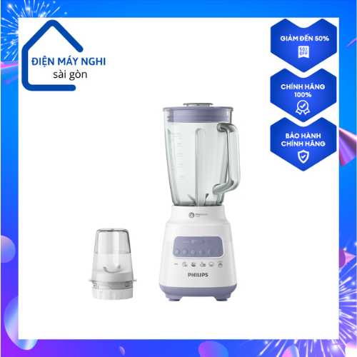 Máy xay sinh tố philips hr2222 cối thủy tinh 700w - hàng chính hãng